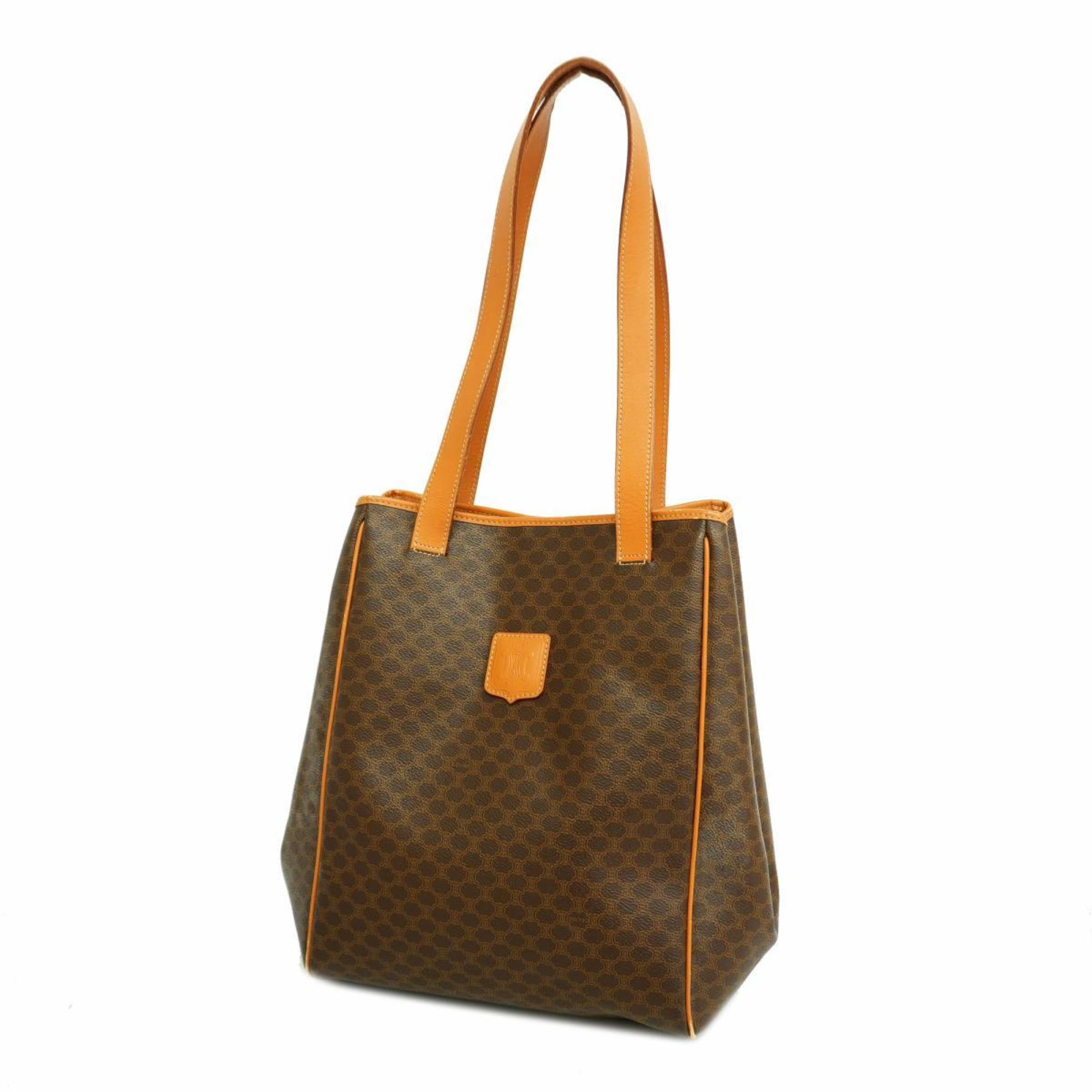 Celine Tote Bag Macadam Brown Women's