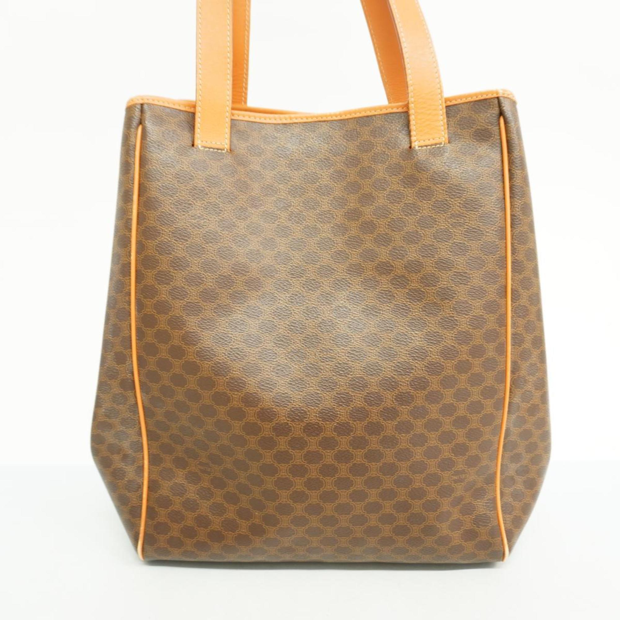 Celine Tote Bag Macadam Brown Women's