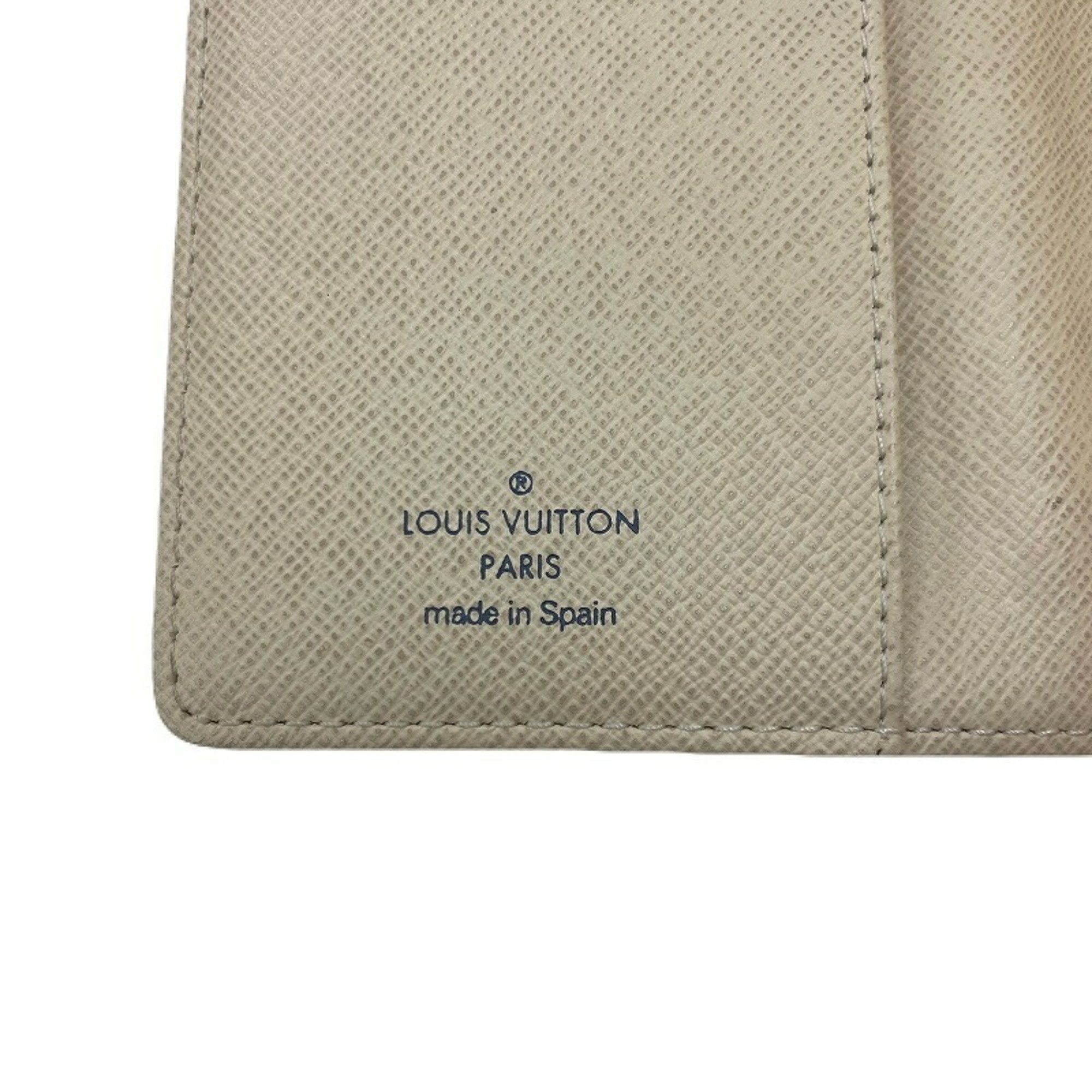 LOUIS VUITTON Damier Azur Agenda PM R20706 Notebook Cover JA-19419