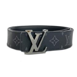 Louis Vuitton Belt Monogram Eclipse Santur LV Initial M9043 Black Men's