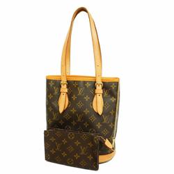 Louis Vuitton Tote Bag Monogram Bucket PM M42238 Brown Ladies