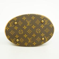 Louis Vuitton Tote Bag Monogram Bucket PM M42238 Brown Ladies