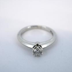 Tiffany Ring Solitaire 1PD Diamond Pt950 Platinum 0.20ct Ladies