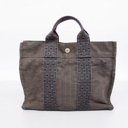 Hermes Tote Bag Air Line PM Canvas Grey Women's