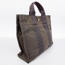 Hermes Tote Bag Air Line PM Canvas Grey Women's