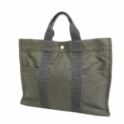 Hermes Tote Bag Air Line MM Canvas Grey Women's