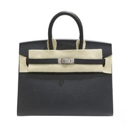 HERMES Hermes Birkin 25 Serie Handbag Black Silver Hardware Epson W Engraved Product F70 Women's Bag Leather