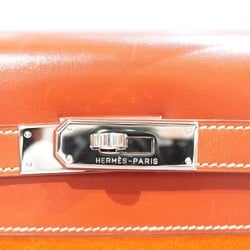 HERMES Kelly 32 Verso Outer Stitching □G Stamp Handbag Brick/Cre Box Calf/Chevre E205 Women's Bag Leather