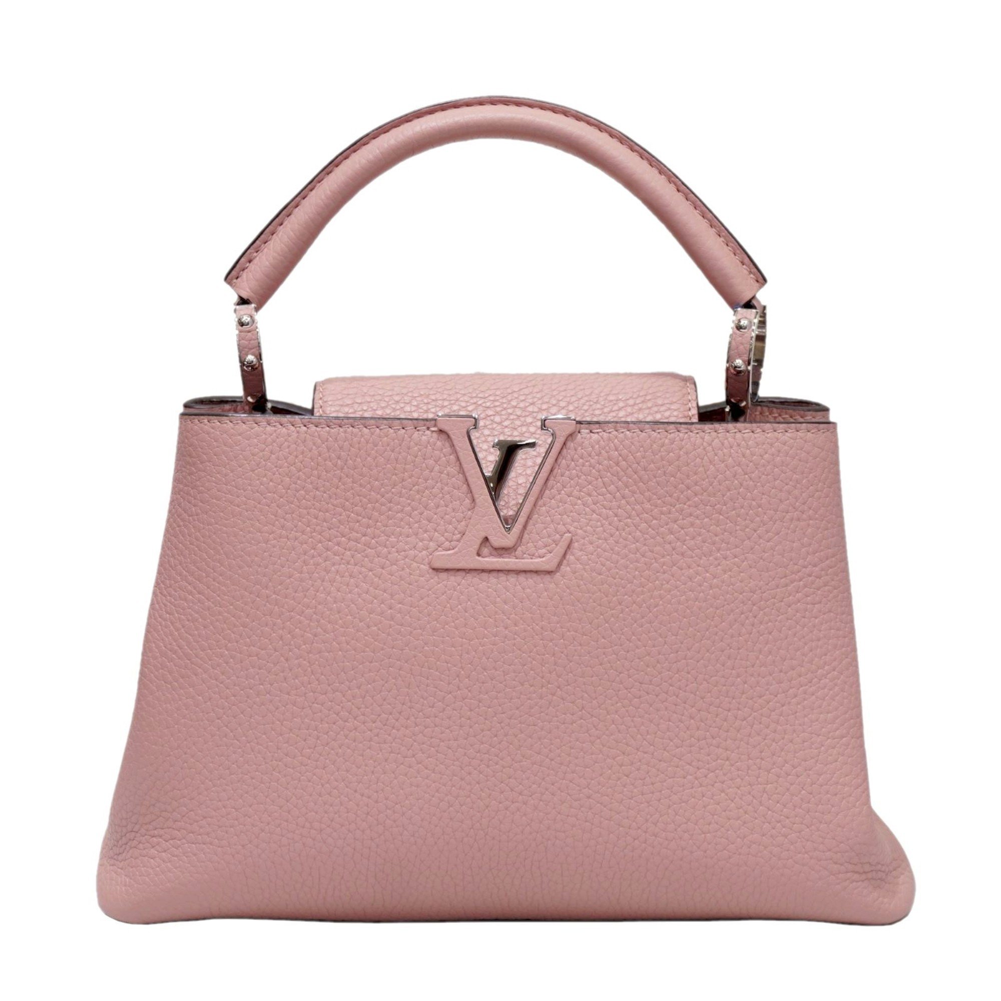 LOUIS VUITTON Capucines BB M94635 Handbag Shoulder Bag Magnolia Taurillon Leather E42 Women's Men's