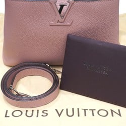 LOUIS VUITTON Capucines BB M94635 Handbag Shoulder Bag Magnolia Taurillon Leather E42 Women's Men's