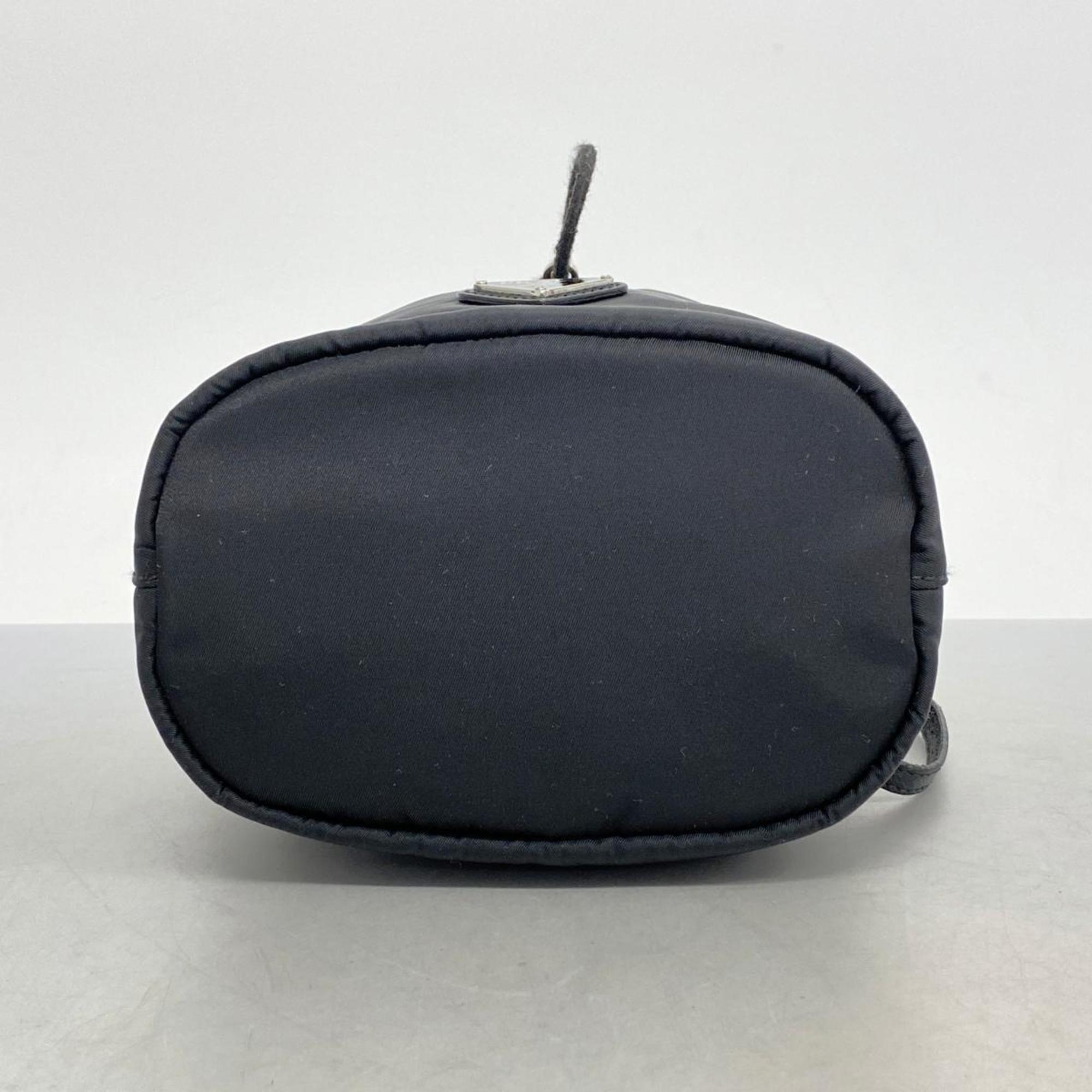 Prada pouch nylon black ladies