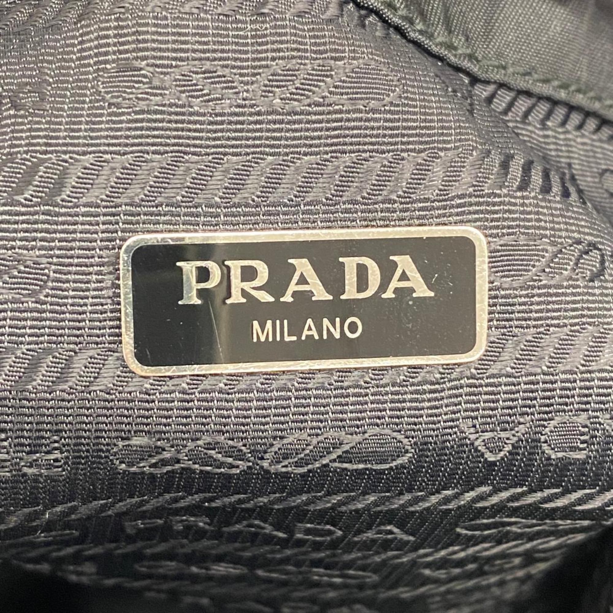 Prada pouch nylon black ladies