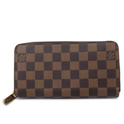 Louis Vuitton Long Wallet Damier Zippy N60015 Ebene Men's Women's