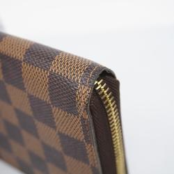 Louis Vuitton Long Wallet Damier Zippy N60015 Ebene Men's Women's