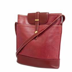 Cartier Shoulder Bag Must Leather Bordeaux Women's