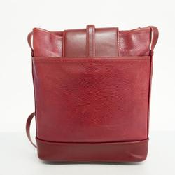 Cartier Shoulder Bag Must Leather Bordeaux Women's