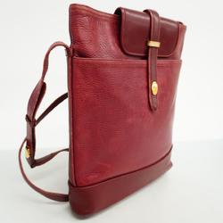 Cartier Shoulder Bag Must Leather Bordeaux Women's