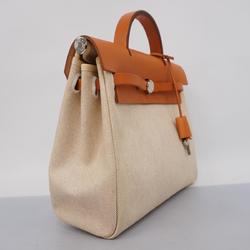 Hermes Backpack Airbag Ad PM C Stamp Toile H Natural Women's