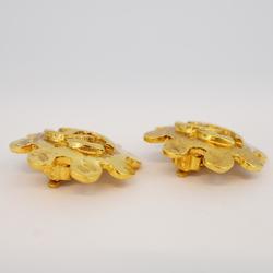 Chanel Earrings Coco Mark GP Plated Gold 04P Women's