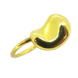 Tiffany Ring Bean K18YG Yellow Gold Ladies