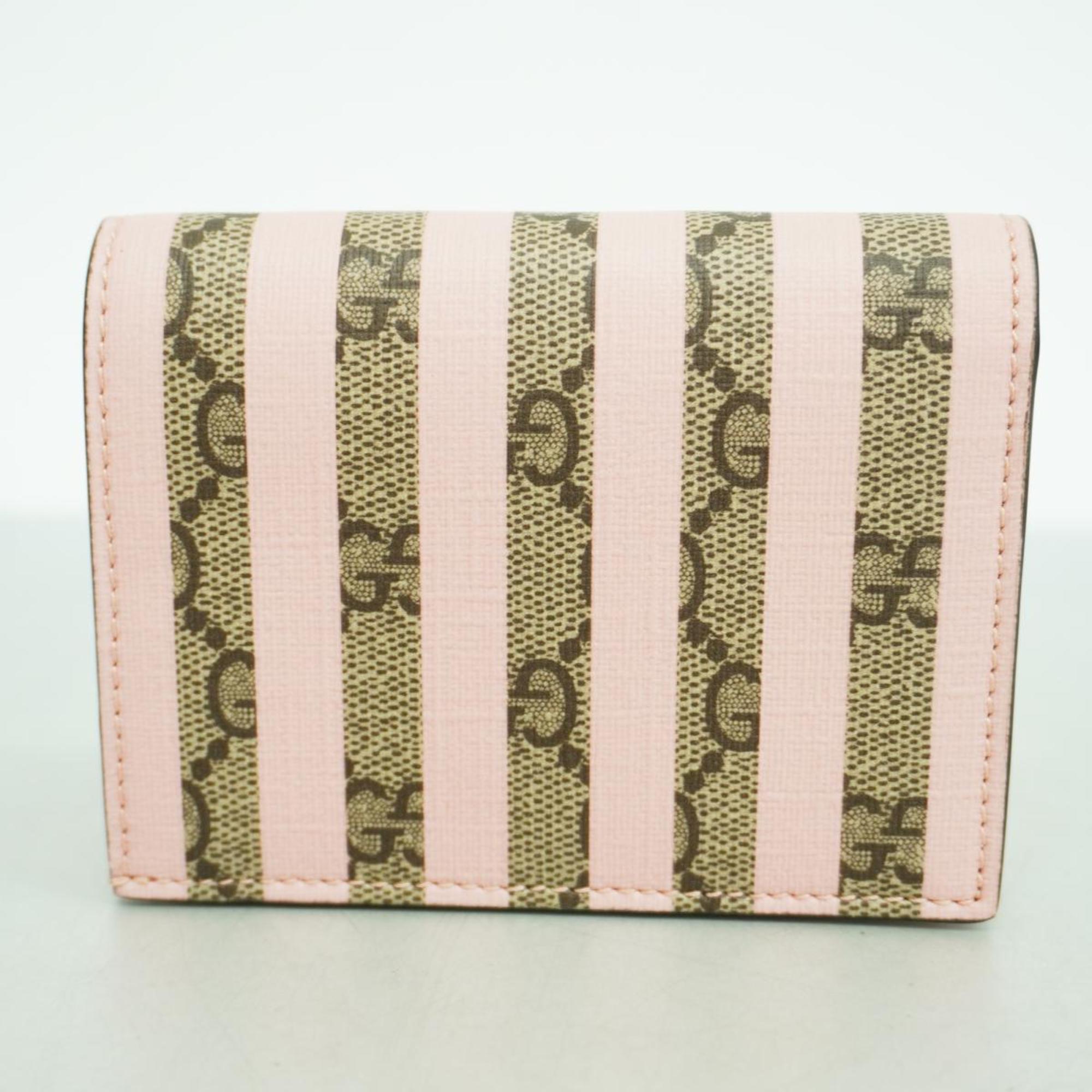 Gucci Wallet GG Supreme Ice Cream 701489 Beige Women's