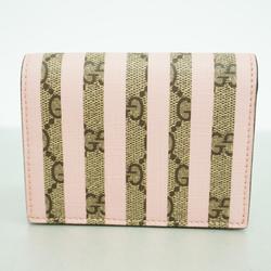 Gucci Wallet GG Supreme Ice Cream 701489 Beige Women's