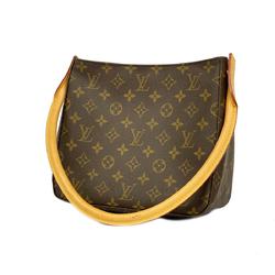 Louis Vuitton Shoulder Bag Monogram Looping MM M51146 Brown Women's