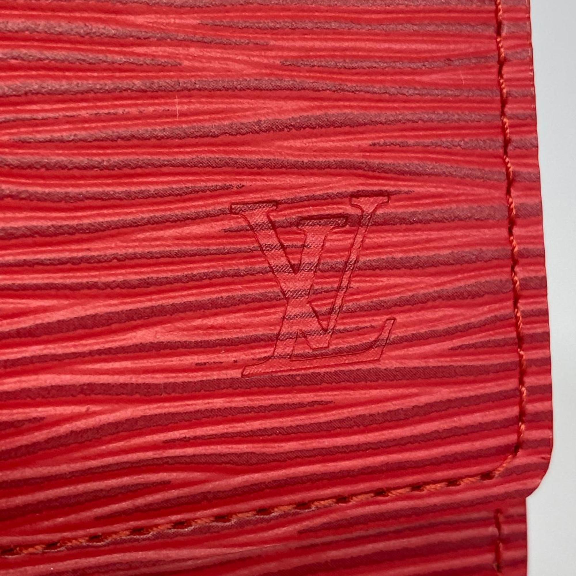 Louis Vuitton Business Card Holder Epi Envelope Carte de Visite M5658E Rouge Ladies