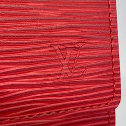 Louis Vuitton Business Card Holder Epi Envelope Carte de Visite M5658E Rouge Ladies