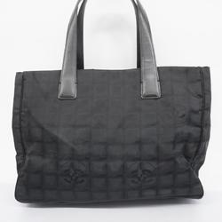 Chanel Tote Bag New Travel Nylon Black Women's