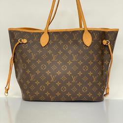 Louis Vuitton Tote Bag Monogram Neverfull MM M46987 Brown Cerise Ladies