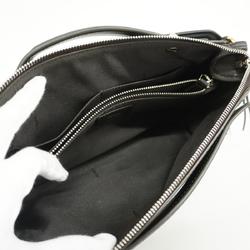 Fendi Shoulder Bag By The Way Leather Grey Black Women's