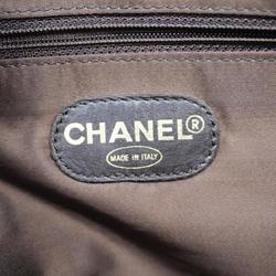 Chanel Tote Bag Suede Chain Brown Women's