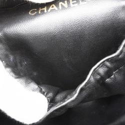 Chanel Vanity Bag Caviar Skin Black Women's