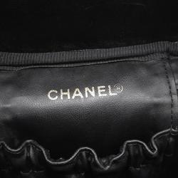 Chanel Vanity Bag Caviar Skin Black Women's