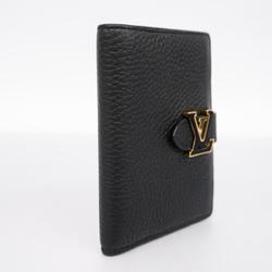 Louis Vuitton Wallet Taurillon Vertical Compact M81561 Noir Ladies