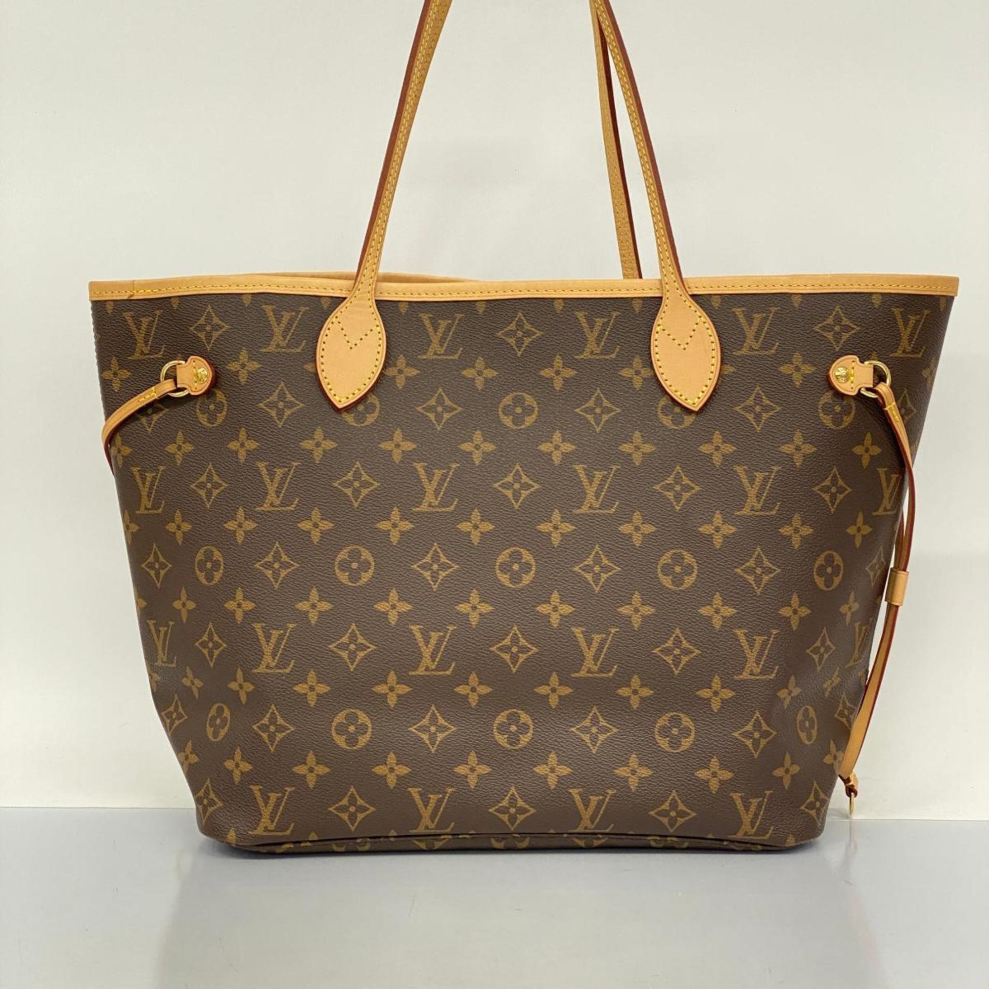 Louis Vuitton Tote Bag Monogram Neverfull MM M46987 Brown Cerise Ladies