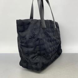 Chanel Tote Bag New Travel Nylon Black Women's