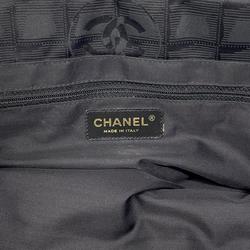 Chanel Tote Bag New Travel Nylon Black Women's