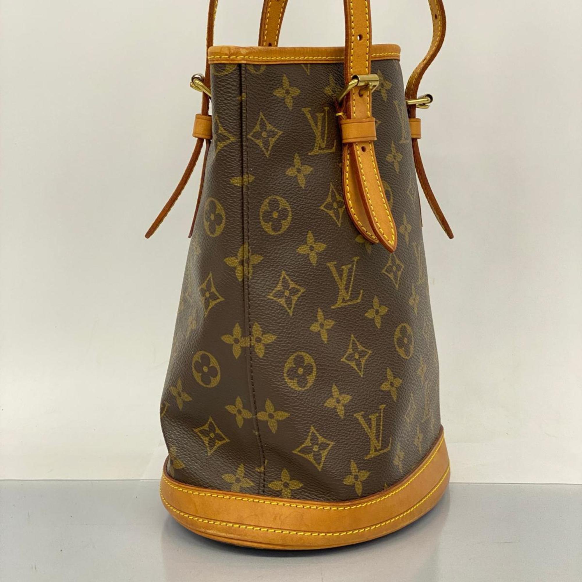 Louis Vuitton Tote Bag Monogram Bucket PM M42238 Brown Women's