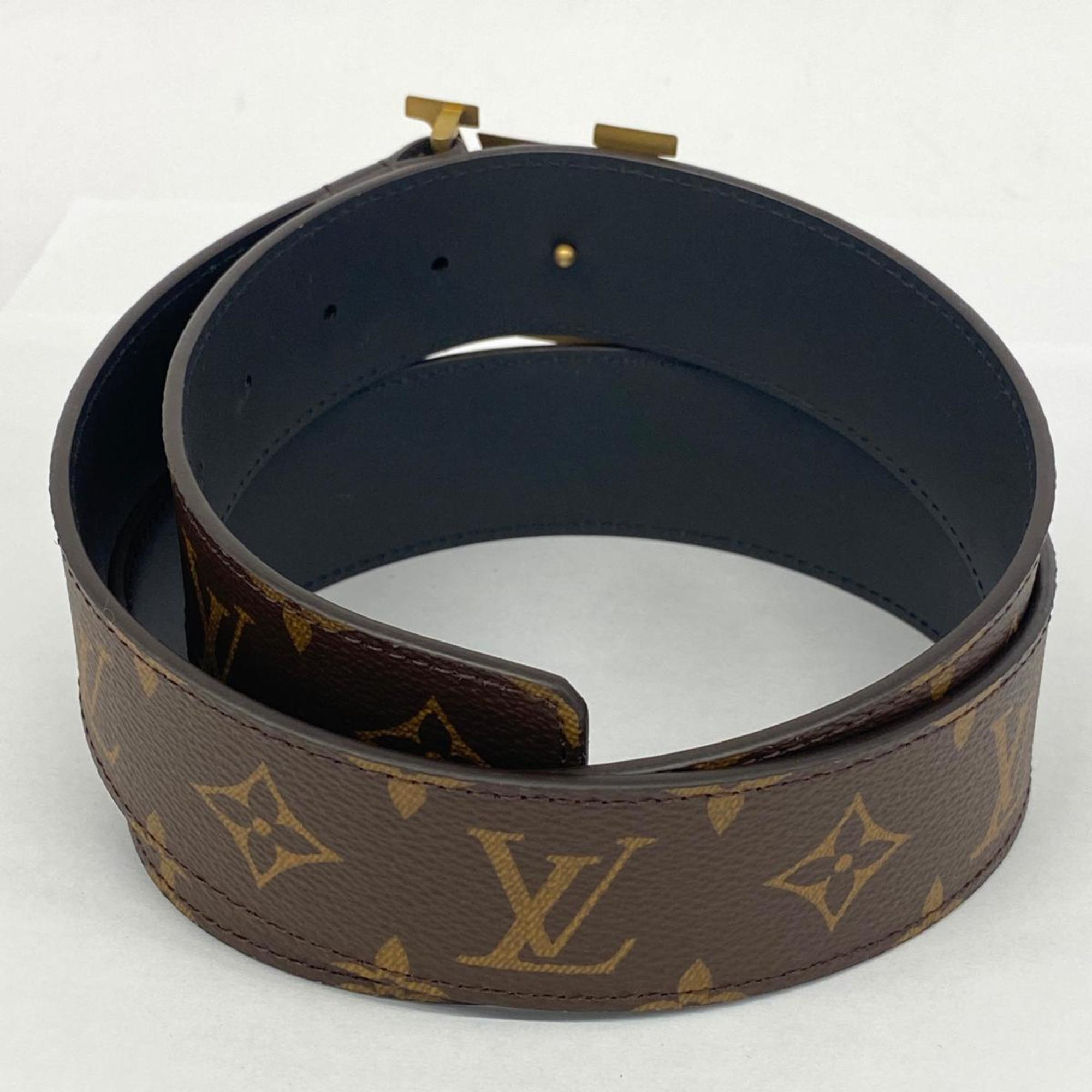 Louis Vuitton Belt Monogram LV Pyramid 40MM M0422V Brown Men's