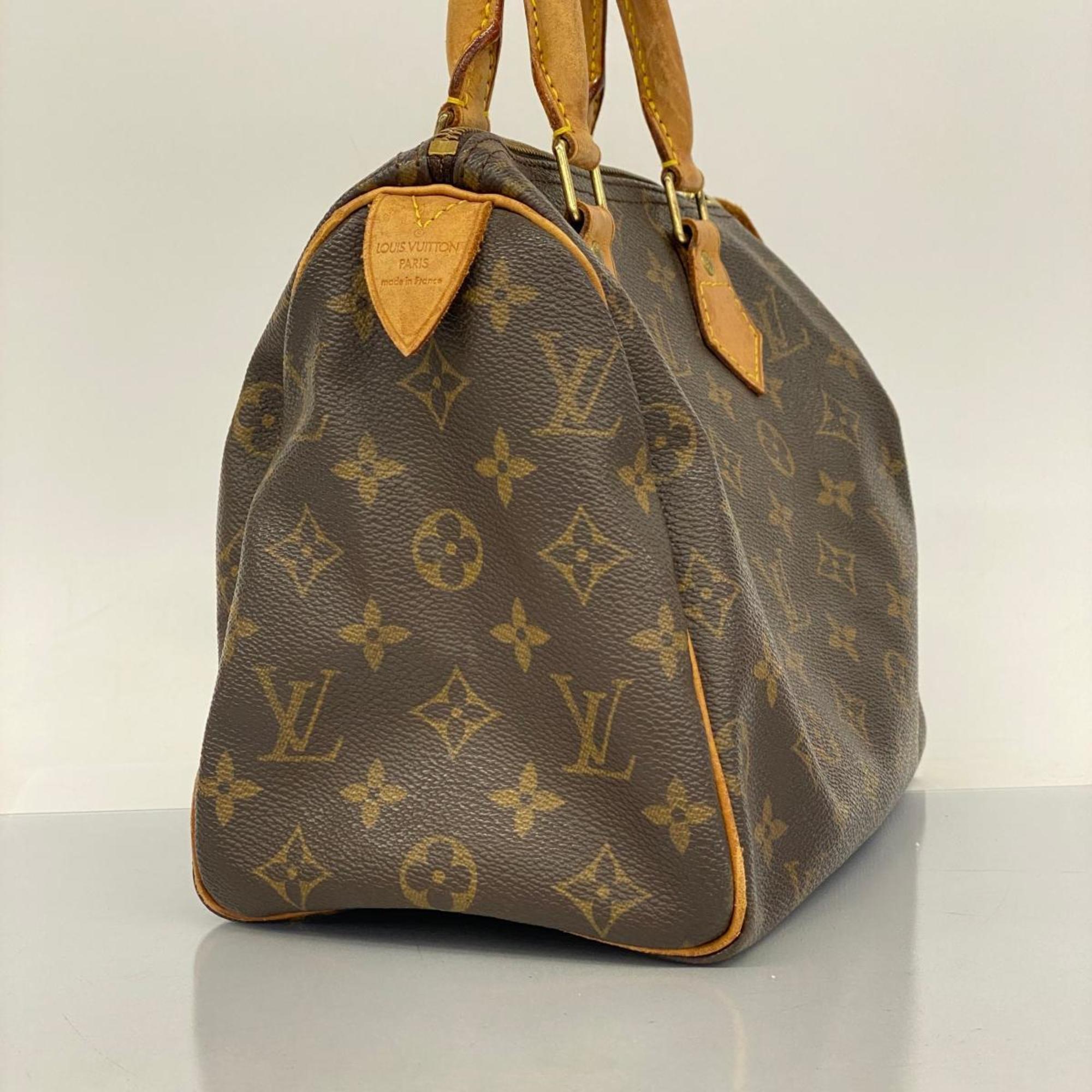 Louis Vuitton Handbag Monogram Speedy 25 M41109 Brown Ladies