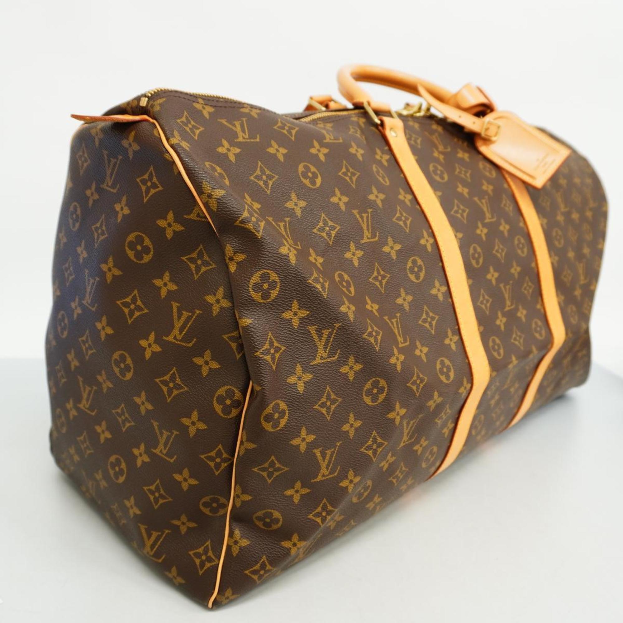 Louis Vuitton Boston Bag Monogram Keepall 60 M41422 Brown Men's Women's