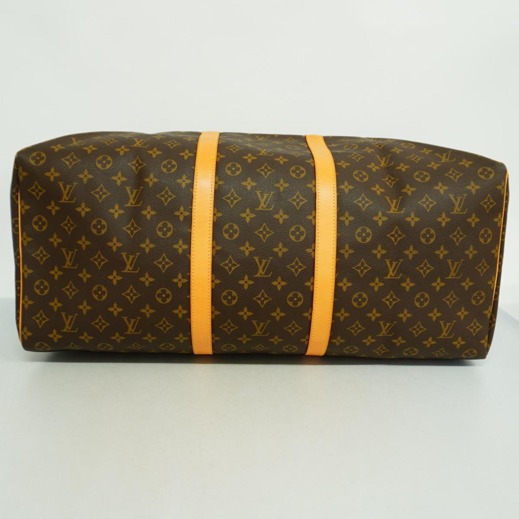 Louis Vuitton Boston Bag Monogram Keepall 60 M41422 Brown Men's Women's