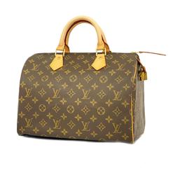 Louis Vuitton Handbag Monogram Speedy 30 M41108 Brown Ladies