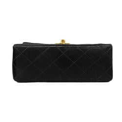 Chanel Shoulder Bag Matelasse Chain Lambskin Black Women's