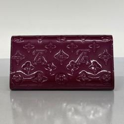 Louis Vuitton Long Wallet Vernis Portefeuille Sarah M93577 Violette Ladies