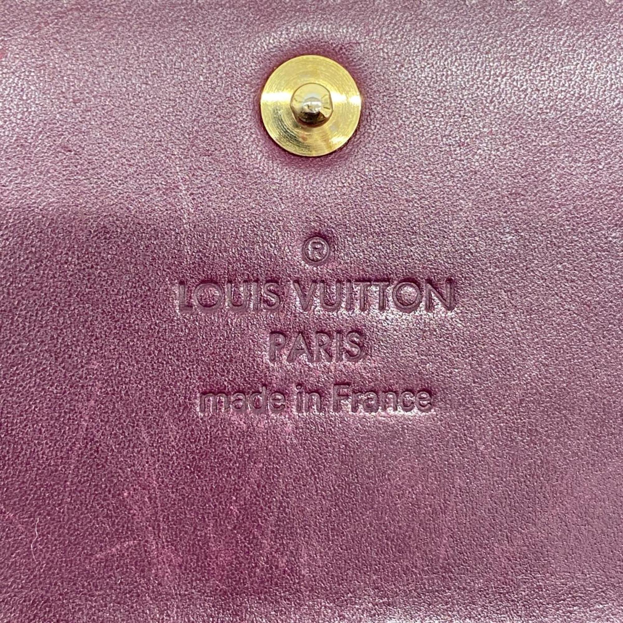 Louis Vuitton Long Wallet Vernis Portefeuille Sarah M93577 Violette Ladies