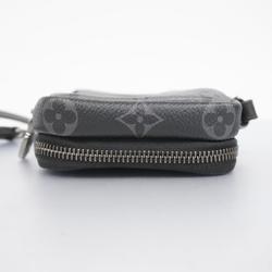 Louis Vuitton Shoulder Bag Monogram Eclipse Double Phone Pouch M69534 Grey Men's