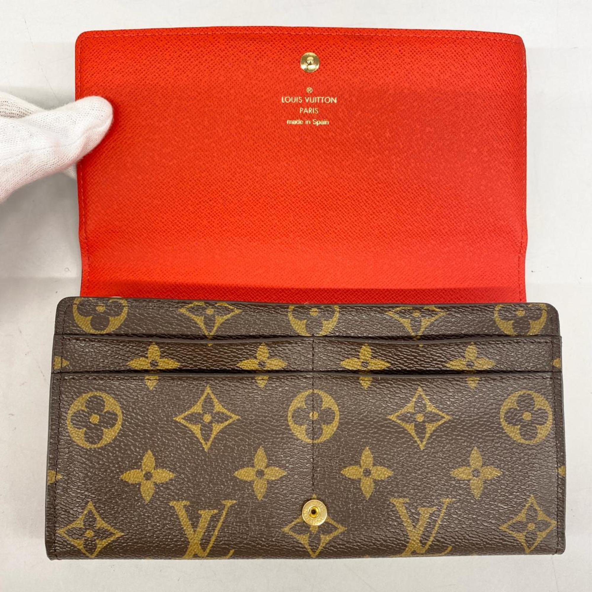 Louis Vuitton Long Wallet Monogram Holiday Collection Portefeuille Sarah M63424 Women's